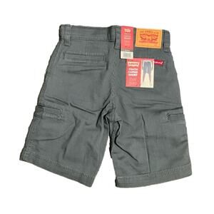 Levi's Shorts Boy’s Cargo Straight Fit Adjustable Waist Gray Size 6 NWT